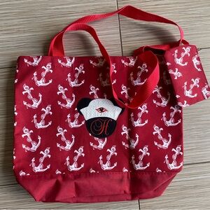 Disney Cruise Anchor Tote with Mickey “H” Monogram